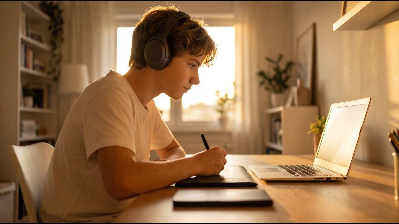 Student working through maths problems on Mathspace